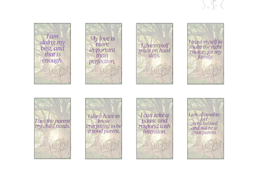 Affirmation cards for new parents